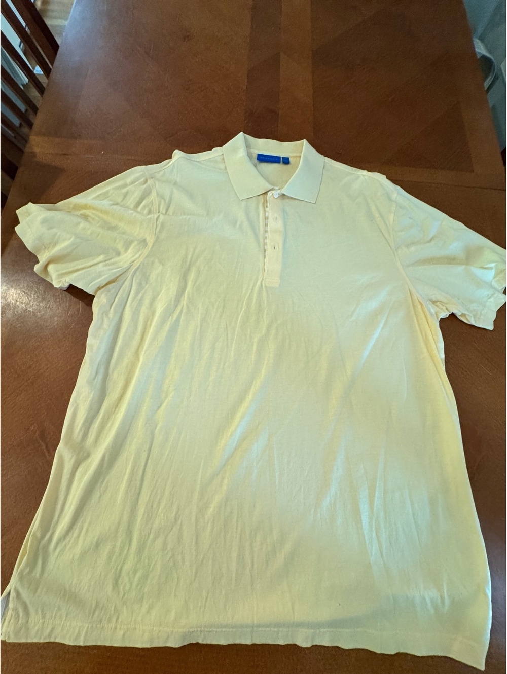 Vintage BETENLY  XXL Light Yellow Cotton Polo Shirt d425